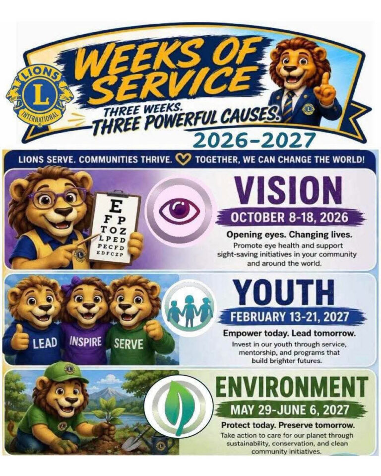 Three weeks of service. Three powerful causes.